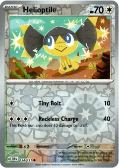 Helioptile Reverse Holo 154