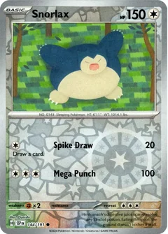 Snorlax Reverse Holo 144