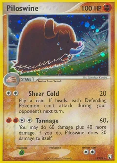 Piloswine Reverse Holo 13