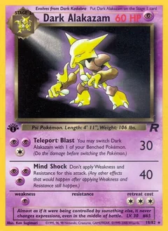 Dark Alakazam 1St Edition 18