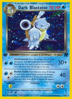 Dark Blastoise 1St Edition 3