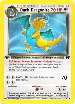 Dark Dragonite 1St Edition Error 5