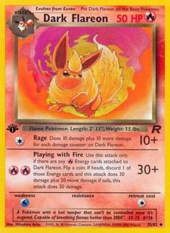 Dark Flareon 1St Edition 35
