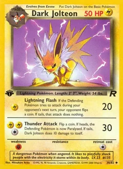 Dark Jolteon 1St Edition 38