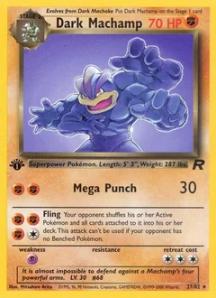 Dark Machamp 1St Edition 27