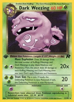 Dark Weezing 1St Edition 31