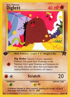 Diglett 1St Edition 52