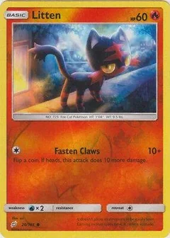 Litten Reverse Holo 20