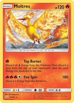 Moltres Reverse Holo 19