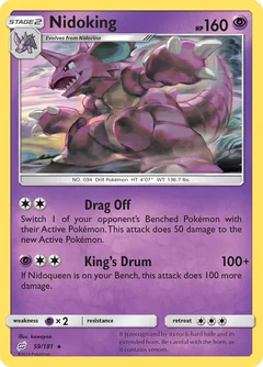 Nidoking Reverse Holo 59