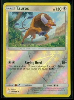 Tauros Reverse Holo 129