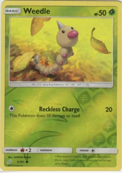Weedle Reverse Holo 3