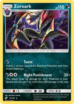 Zoroark Holo 91