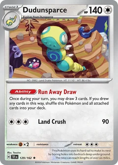 Dudunsparce Prize Pack 129