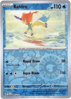 Keldeo Reverse Holo 44