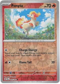 Ponyta Reverse Holo 26