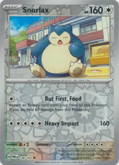 Snorlax Reverse Holo 136