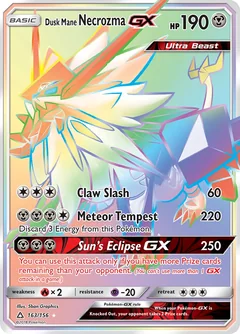 Dusk Mane Necrozma Gx 163