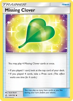 Missing Clover Reverse Holo 129