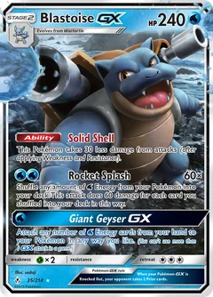 Blastoise Gx 35