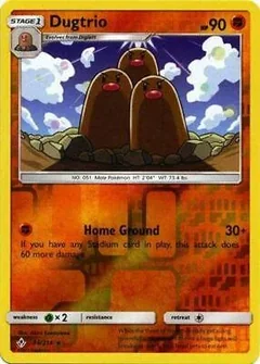 Dugtrio Reverse Holo 86