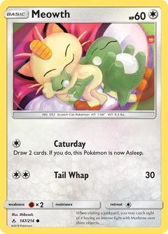 Meowth Reverse Holo 147