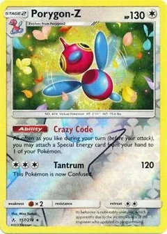 Porygon Z Reverse Holo 157