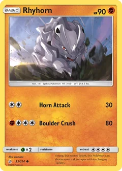 Rhyhorn Reverse Holo 93