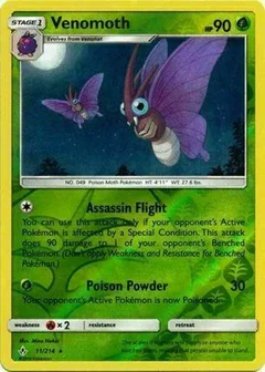 Venomoth Reverse Holo 11