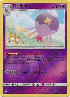 Drifblim Reverse Holo 81