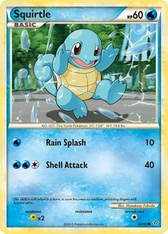 Squirtle Reverse Holo 63