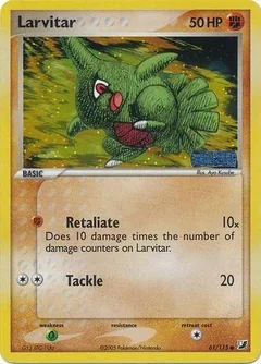 Larvitar Reverse Holo 61