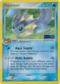 Vaporeon Reverse Holo 19