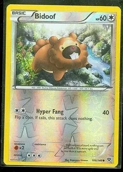 Bidoof Reverse Holo 106