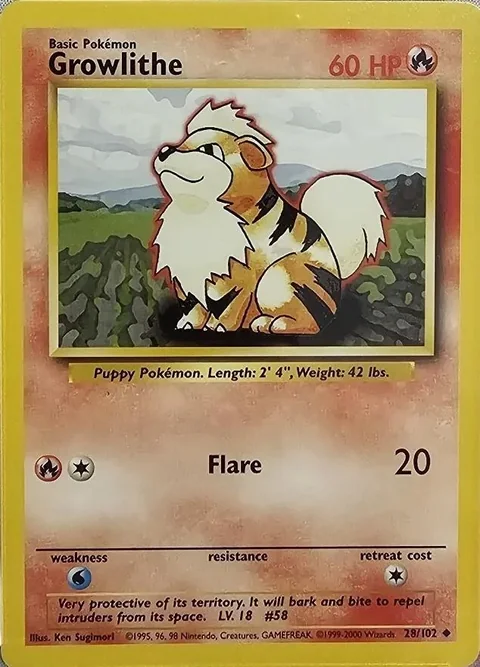Growlithe 1999 2000