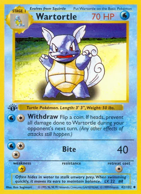Wartortle Evolution Box Error