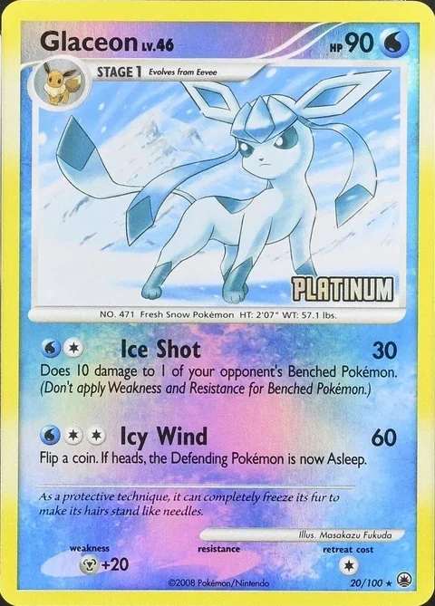 Glaceon Platinum Stamped 20