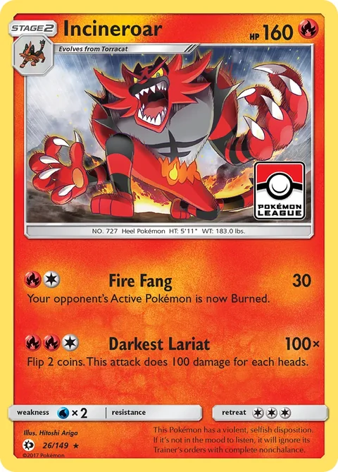 Incineroar Pokemon League