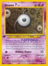Unown P 1St Edition 58